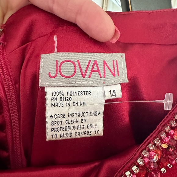 Jovani red formal long 2 piece dress - Picture 8 of 8